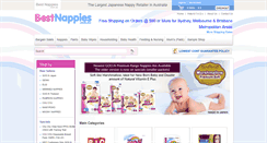 Desktop Screenshot of bestnappies.com.au