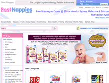 Tablet Screenshot of bestnappies.com.au